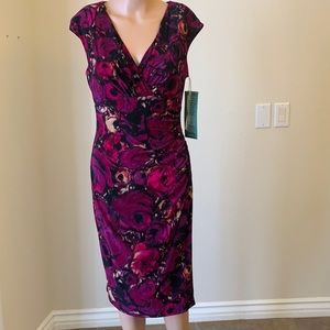 Purple floral dress